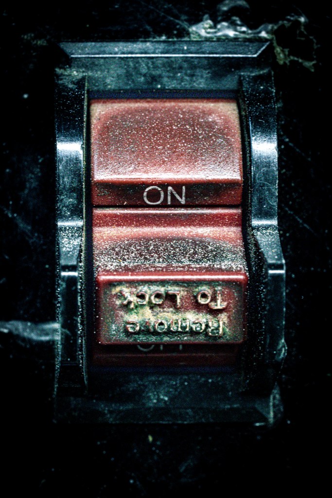 The power switch to a drill press that belonged to my dad.